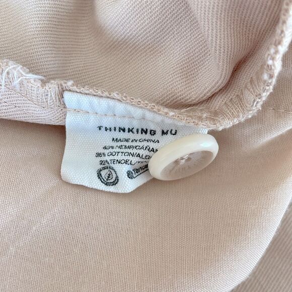 Thinking Mu Narcisco Sustainable Hemp Front Pleat 2.75” Shorts Size 34 - Picture 8 of 9